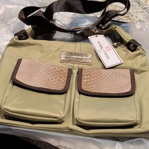 Bosisio Parini Tan And Brown Handbag